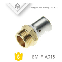 EM-F-A015 Male Thread and Compression brass adaptor pipe fitting